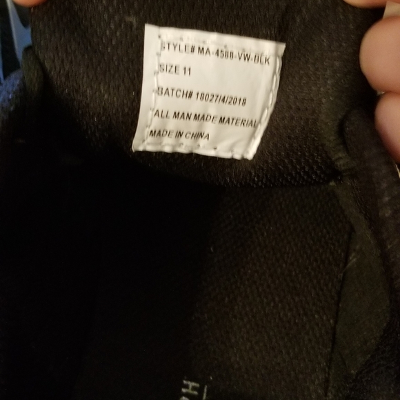 Mens black trainers - Picture 5 of 5